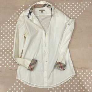 Burberry white button down